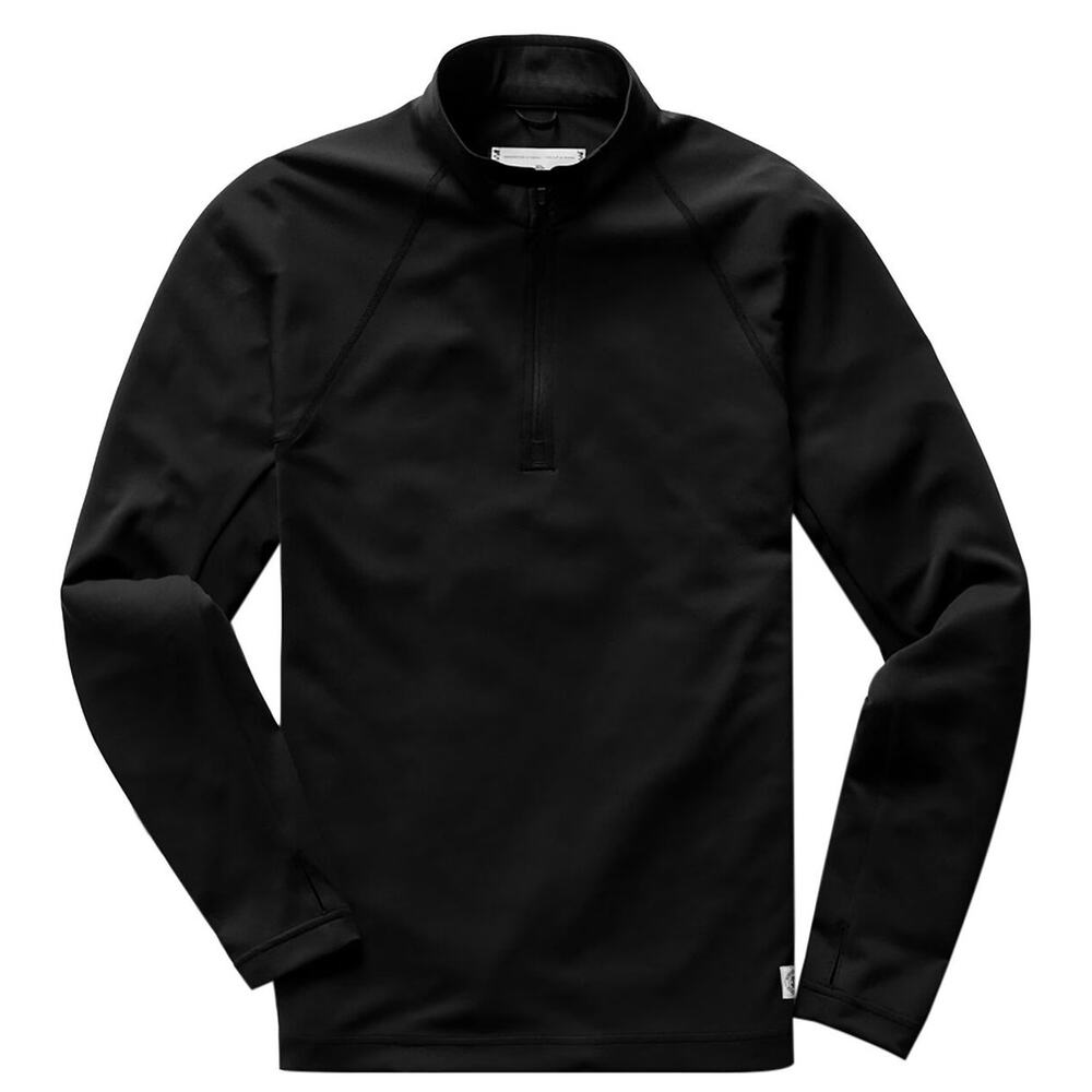 Reigning Champ Deltapeak 165 Trail 1/4 Zip Sweatshirt Black Large